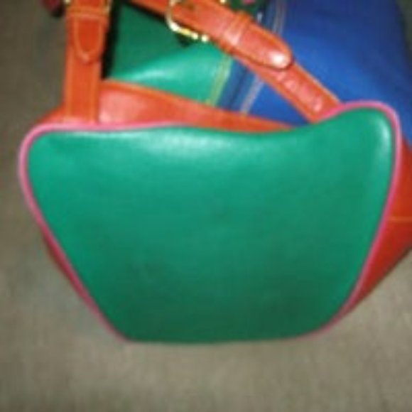❤️LA TOUR EIFFEL RED BLUE GREEN DRAWSTRING BUCKET BACKPACK BAG PURSE main image 4